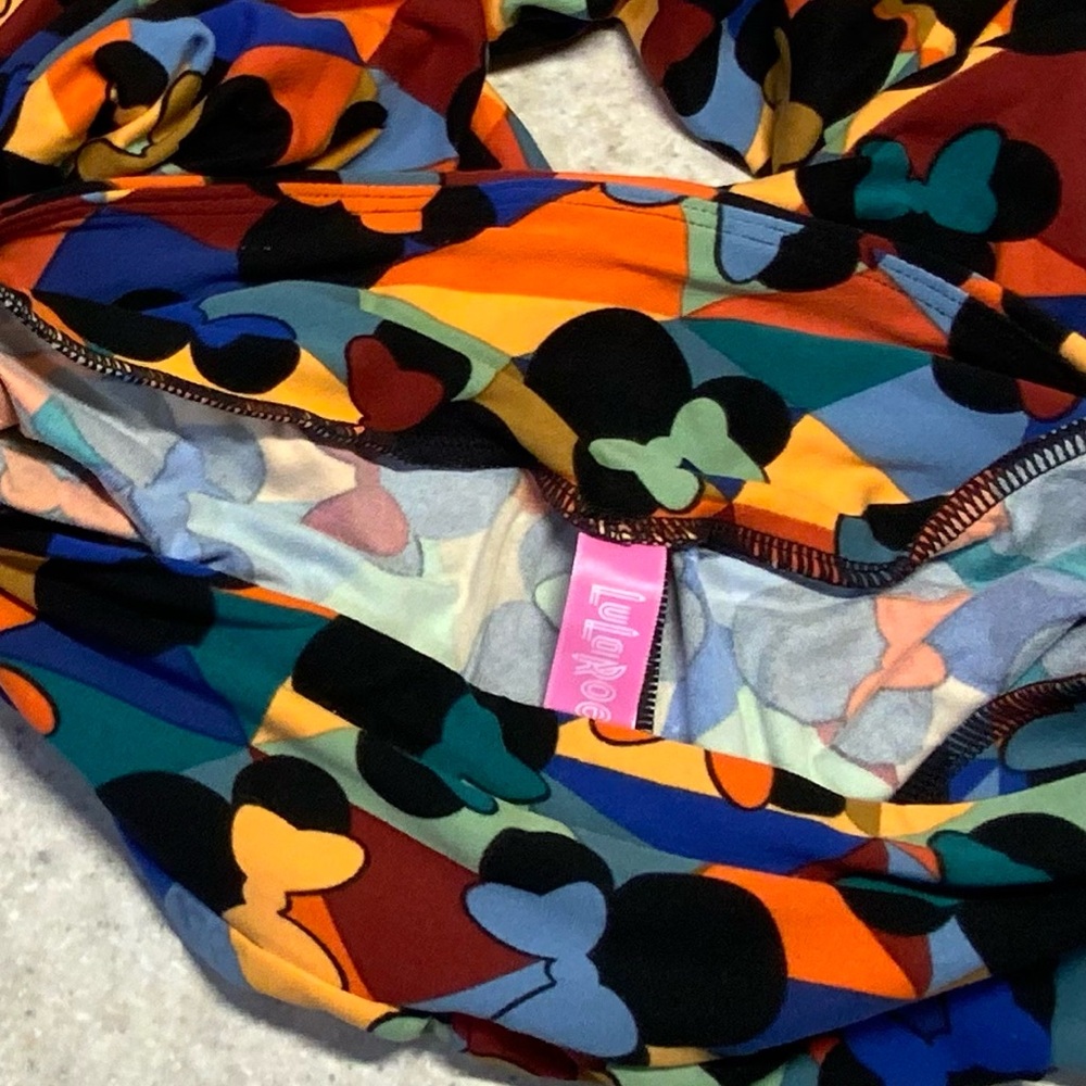 LuLaRoe Multicolor Disney Patterned Fabric - Picture 3 of 3